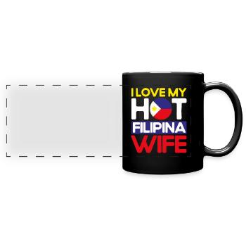 Philippines Philippine Flag - Full Colour Panoramic Mug - black - Front
