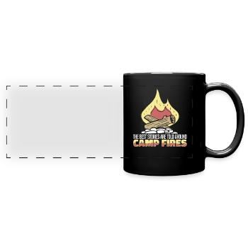 Pfadfinder Geschichte - Panorama-Tasse farbig - Schwarz - Vorne