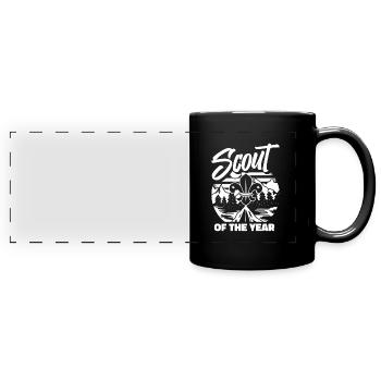 Pfadfinder - Panorama-Tasse farbig - Schwarz - Vorne