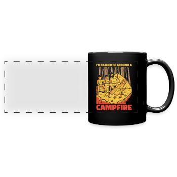 Pfadfinder - Panorama-Tasse farbig - Schwarz - Vorne