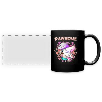 Pawsome I Furry Fandom Cospaly - Panorama-Tasse farbig - Schwarz - Vorne