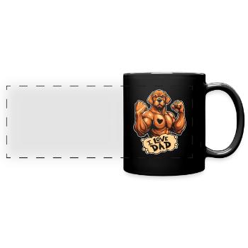 Labrador J’aime papa - Mug panoramique uni - noir - Devant