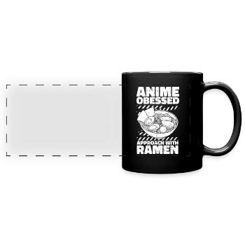 Bol de Ramen Manga Anime - Mug panoramique uni - noir - Devant