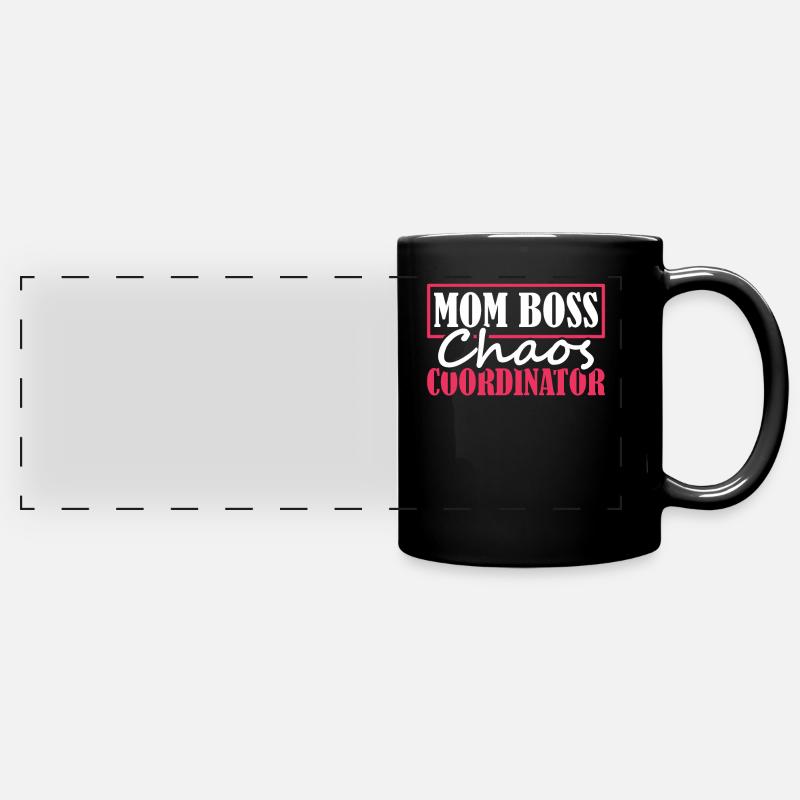 Mom Mom Chaos Coordinator - Full Colour Panoramic Mug - black