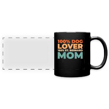 Saint Bernard - Full Colour Panoramic Mug - black - Front