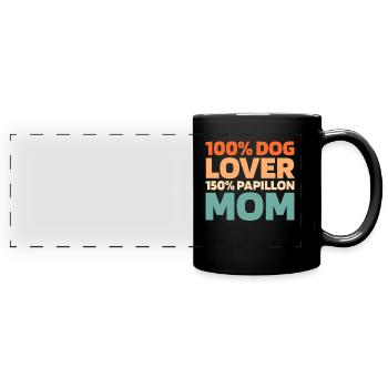 Papillon - Panorama-Tasse farbig - Schwarz - Vorne