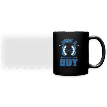 Haltérophilie Haltérophilie - Mug panoramique uni - noir - Devant