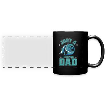 Schrauber Tuning Tuner Just A Car Tuning Dad - Full Colour Panoramic Mug - black - Front