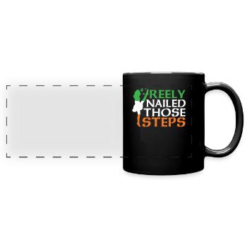 Irish Dance Irischer Tanz - Panorama-Tasse farbig - Schwarz - Vorne