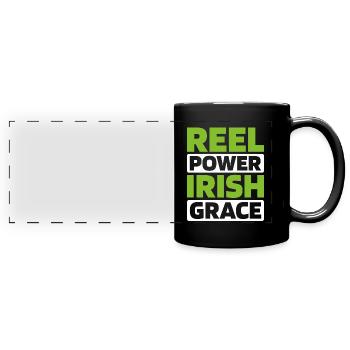 Irish Dance Irischer Tanz - Panorama-Tasse farbig - Schwarz - Vorne