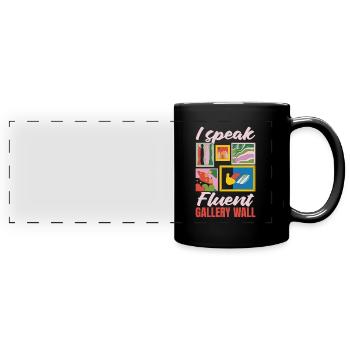 Art dealer - Full Colour Panoramic Mug - black - Front