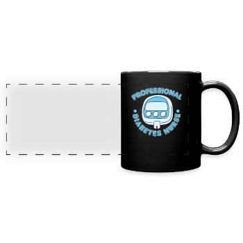 Diabetes Nurse - Full Colour Panoramic Mug - black - Front
