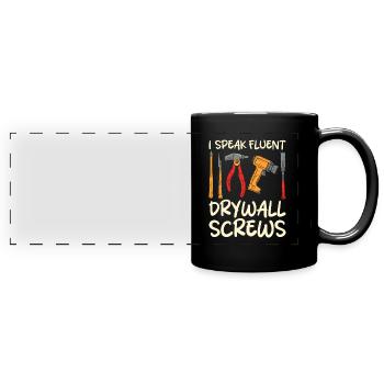 Drywall Installer - Full Colour Panoramic Mug - black - Front
