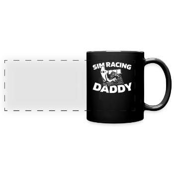 Sim Racing - Panorama-Tasse farbig - Schwarz - Vorne