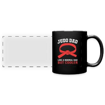 Judo Dad Father - Full Colour Panoramic Mug - black - Front