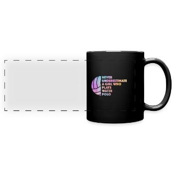 Water polo - Full Colour Panoramic Mug - black - Front