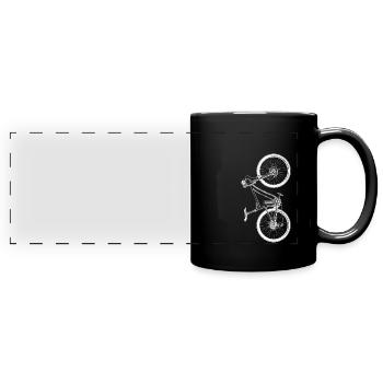 bicycle - Full Colour Panoramic Mug - black - Front