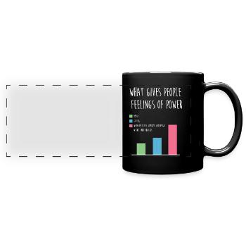 designer - Full Colour Panoramic Mug - black - Front