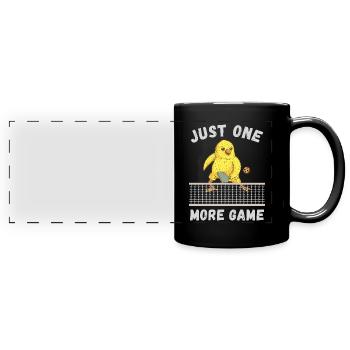 Pickleball - Just one more game - Full Colour Panoramic Mug - black - Front