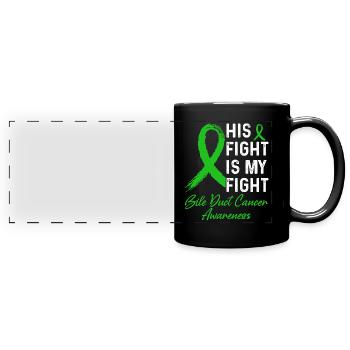 Gallengangskrebs Awareness - Panorama-Tasse farbig - Schwarz - Vorne