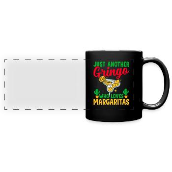 Gringo aime les fiers amants gringos de Marguerite - Mug panoramique uni - noir - Devant