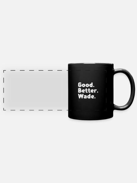 Good better Wade - Panorama-Tasse farbig - Schwarz