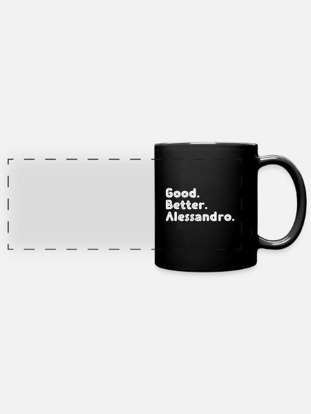 Good better Alessandro - Panorama-Tasse farbig - Schwarz