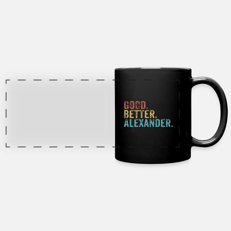 Good better Alexander - Full Colour Panoramic Mug - black