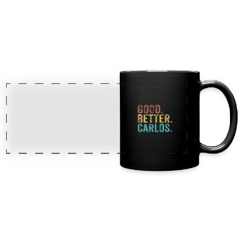Good better Carlos - Full Colour Panoramic Mug - black - Front