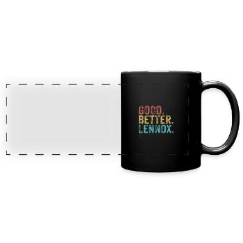 Cool guys are called lennox - Panorama-Tasse farbig - Schwarz - Vorne