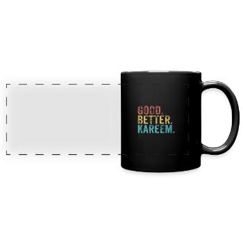 Cool guys are called kareem - Full Colour Panoramic Mug - black - Front