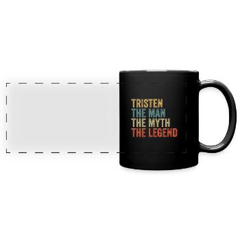 Tristen the man the myth - Full Colour Panoramic Mug - black - Front
