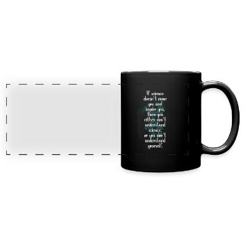 Science - Mug panoramique uni - noir - Devant