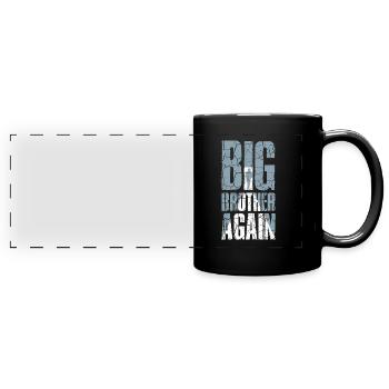 Big Brother Again Tee for boys - Full Colour Panoramic Mug - black - Front