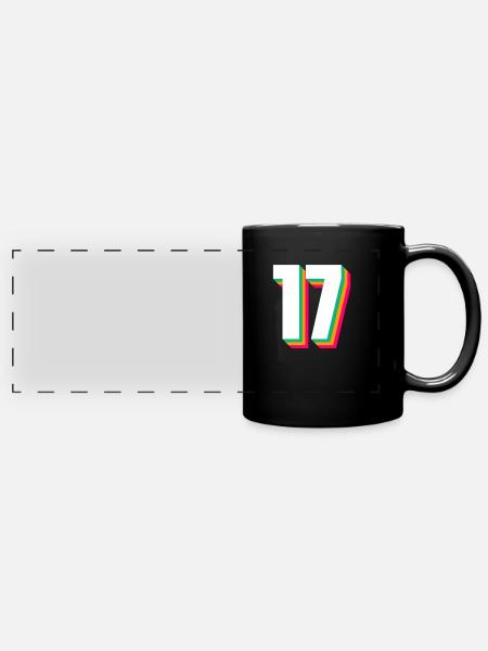 17 - Panorama-Tasse farbig - Schwarz