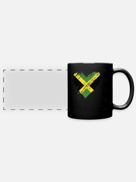 jamaica - Panorama-Tasse farbig - Schwarz