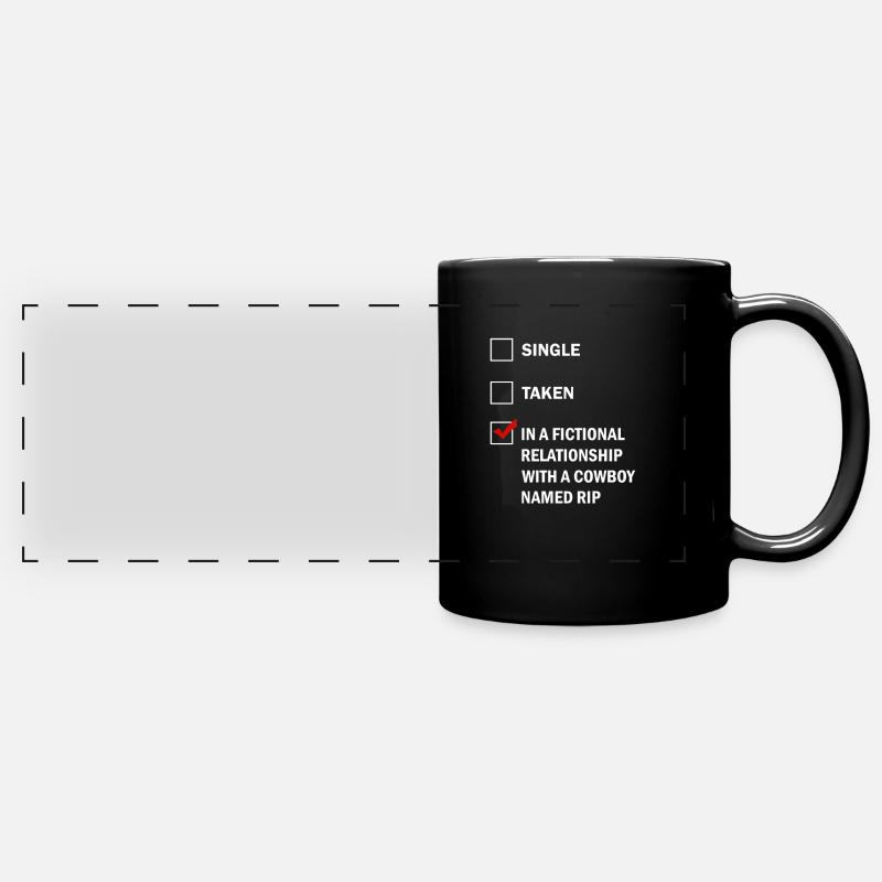 Rip Cowboy Yellowstone - Panorama-Tasse farbig - Schwarz