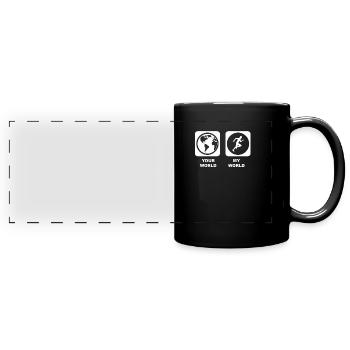 Amoureux du sprint - Mug panoramique uni - noir - Devant