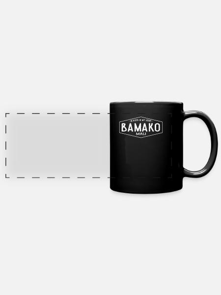 Mali - Panorama-Tasse farbig - Schwarz