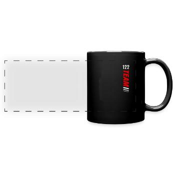 122 TEAM One Hundred Twenty Two, 122, numero - Panorama-Tasse farbig - Schwarz - Vorne