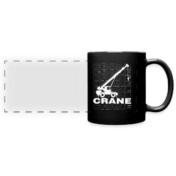 Bonne grue Urban Design Streetwear - Mug panoramique uni - noir - Devant