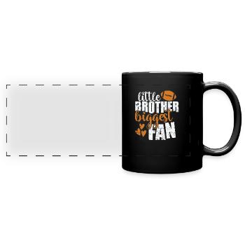 petit frère plus grand Fan America Sports - Mug panoramique uni - noir - Devant