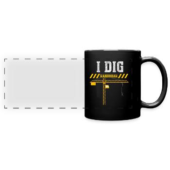 I Dig Hanukkah - Full Colour Panoramic Mug - black - Front