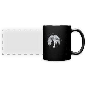 Koala Koalabär - Panorama-Tasse farbig - Schwarz - Vorne