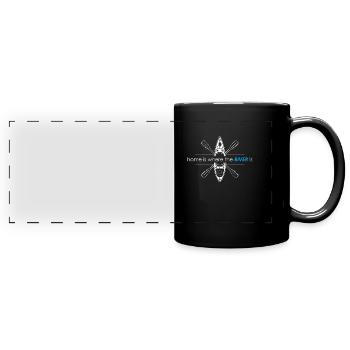 Kajak Kayak - Mug panoramique uni - noir - Devant