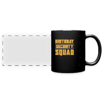 Security Security Guard Security Service - Full Colour Panoramic Mug - black - Front
