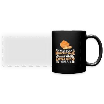 Erdnussbutter Beurre d’arachide Snack - Mug panoramique uni - noir - Devant