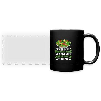 Salad - Full Colour Panoramic Mug - black - Front