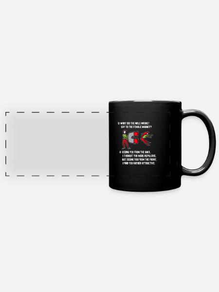 Physik Physiker - Panorama-Tasse farbig - Schwarz