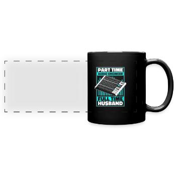 Ingénieur du son Tontechniker - Mug panoramique uni - noir - Devant